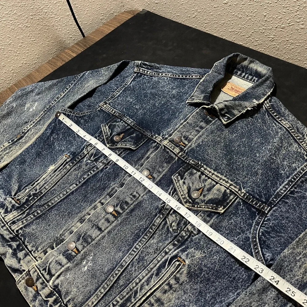 Vintage Levi's Acid Wash Jacket Type III USA Made 80s Levi Ramones the Strokes